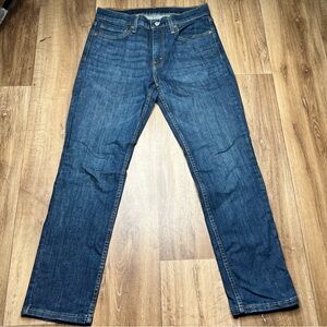 Levis 511 Jeans Mens 32x30 Blue Denim Straight Leg Dark Wash Red Tab